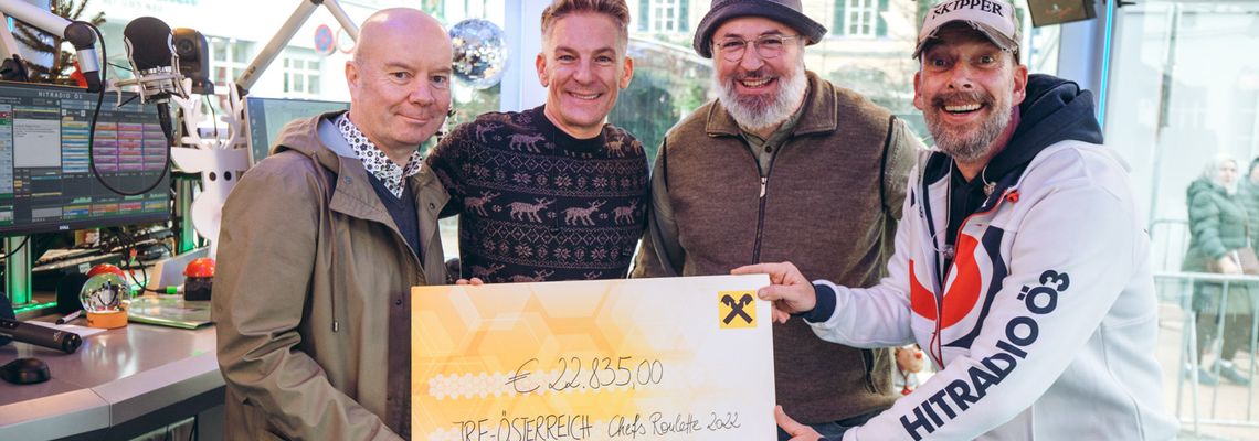 Österreichs Jeunes Restaurateurs-Spitzenköche spenden 22.835 Euro für Ö3-Weihnachtswunder Österreichs Jeunes Restaurateurs-Spitzenköche spenden 22.835 Euro für Ö3-Weihnachtswunder