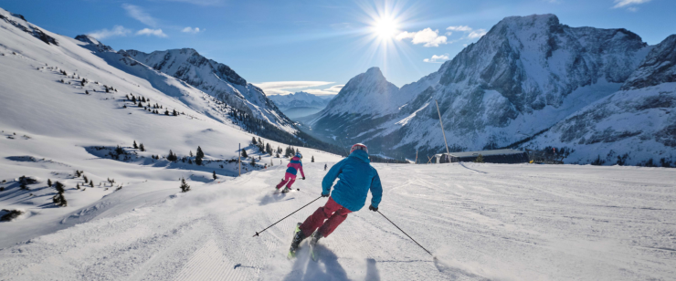 Zugspitzplatt: Skifahren im höchsten Skigebiet Deutschlands