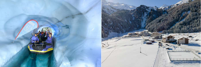 Hintertuxerhof – wo Familien im Gletscher Boot fahren