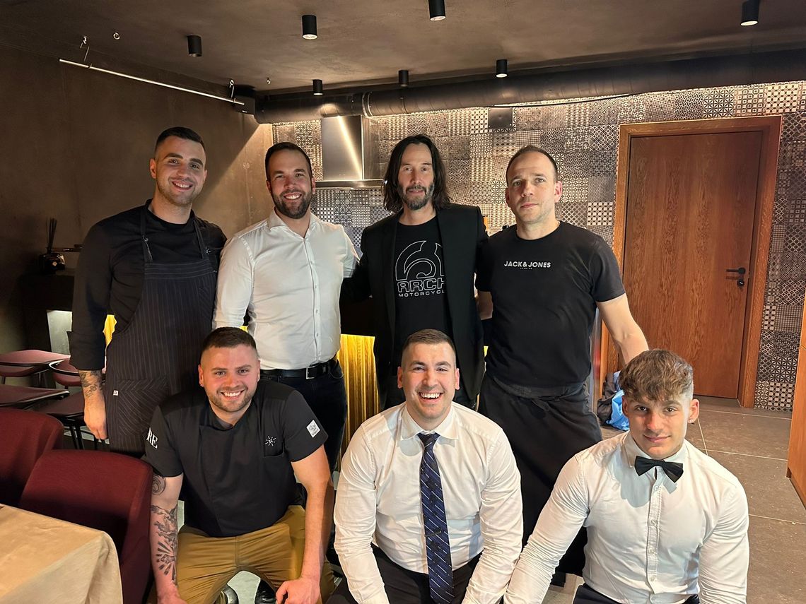 Keanu Reeves im Designhotel und JRE-Restaurant Navis im Kvarner