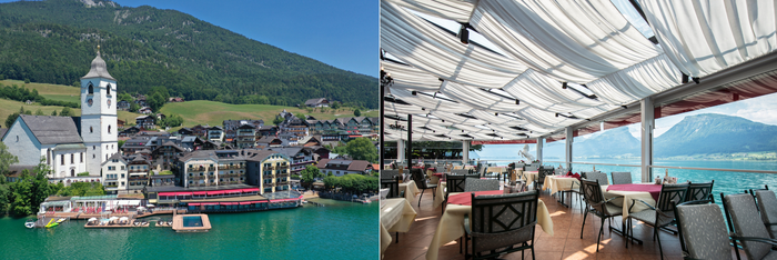 Romantik Hotel Im Weissen Rössl: Erste Reihe fußfrei am Wolfgangsee