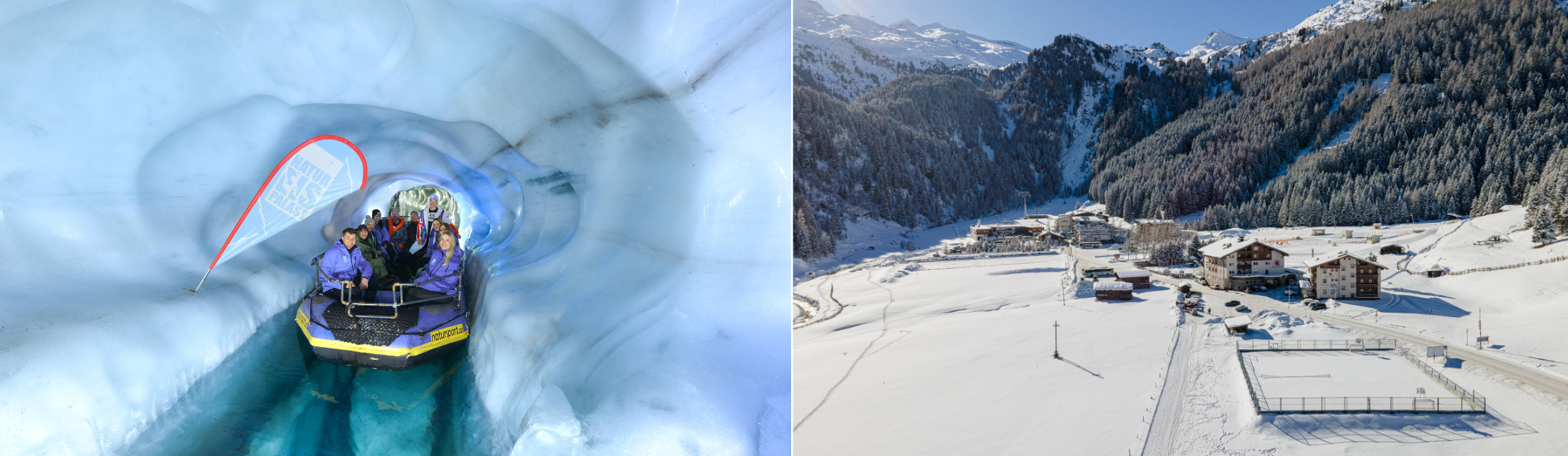 Hintertuxerhof – wo Familien im Gletscher Boot fahren