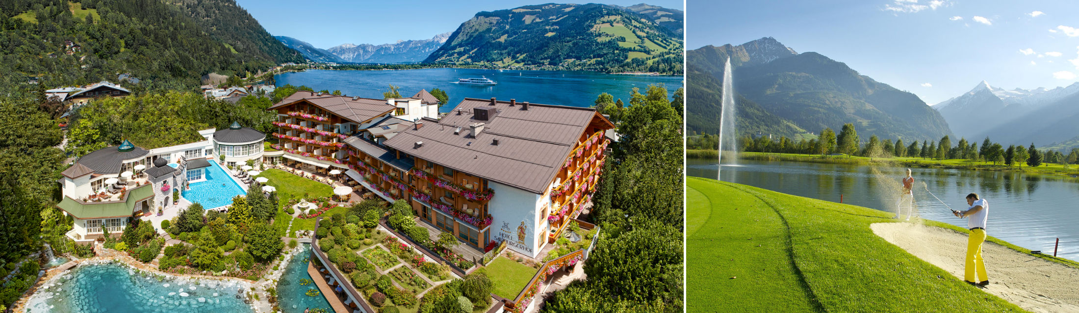 Salzburger Land Vormittags Gletschergipfel, nachmittags Golfplatz