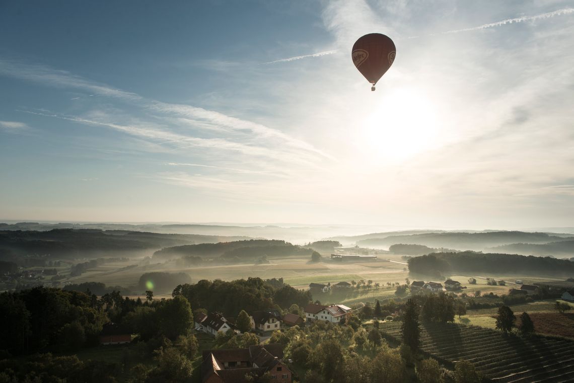 Im Ballon auf und davon