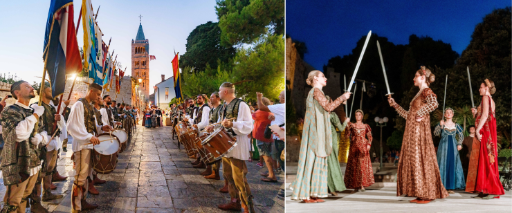 Mittelalterliche Zeitreise auf der mediterranen Adria-Insel Rab