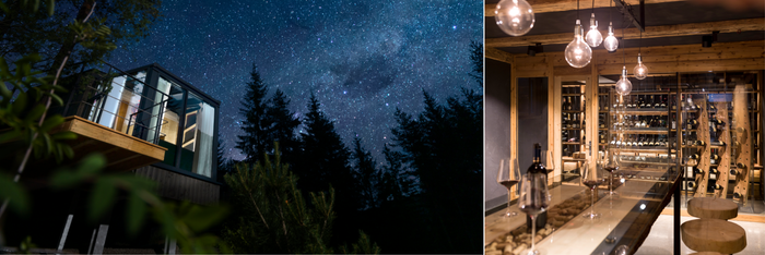Himmelbett reloaded: Sternezählen im Glas Cube