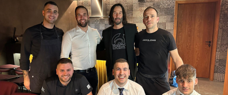 Keanu Reeves im Designhotel und JRE-Restaurant Navis im Kvarner