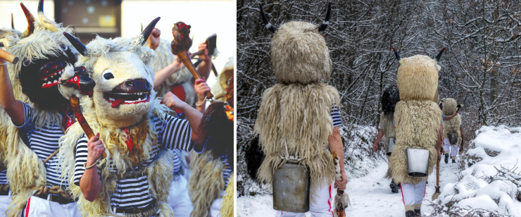 Die Glöckner im Kvarner: Mit Fellkostüm und Tiermasken durch den Karneval