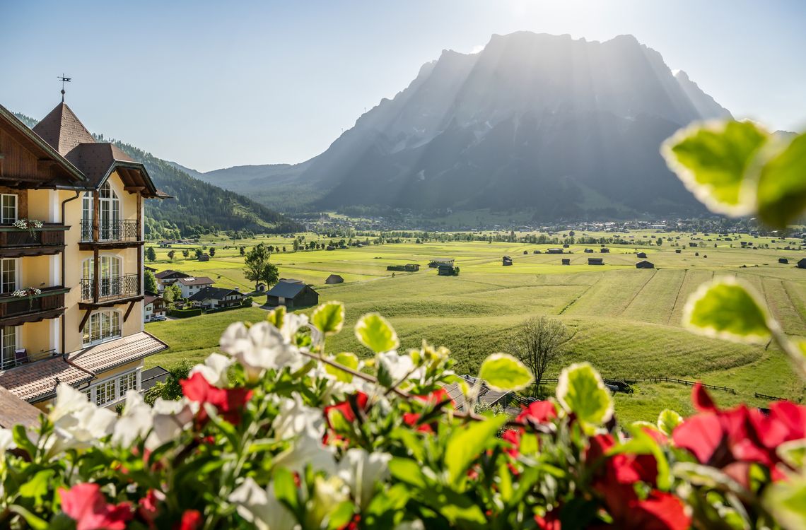 Wellness mit Zugspitzblick